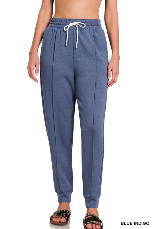 Image of Zenana Drawstring Scuba Sweatpants with Pockets | Queeble.shop