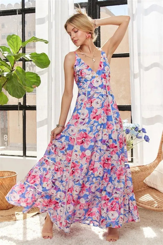 Image of ADORA Bow Back Floral Cami Dress | Queeble.shop