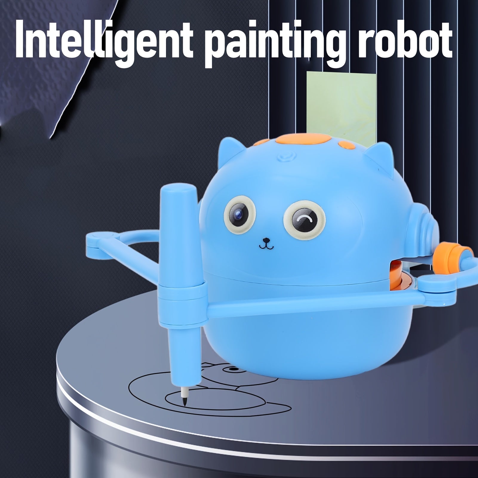 Interactive Drawing Robot for Kids with 100 Cards-1