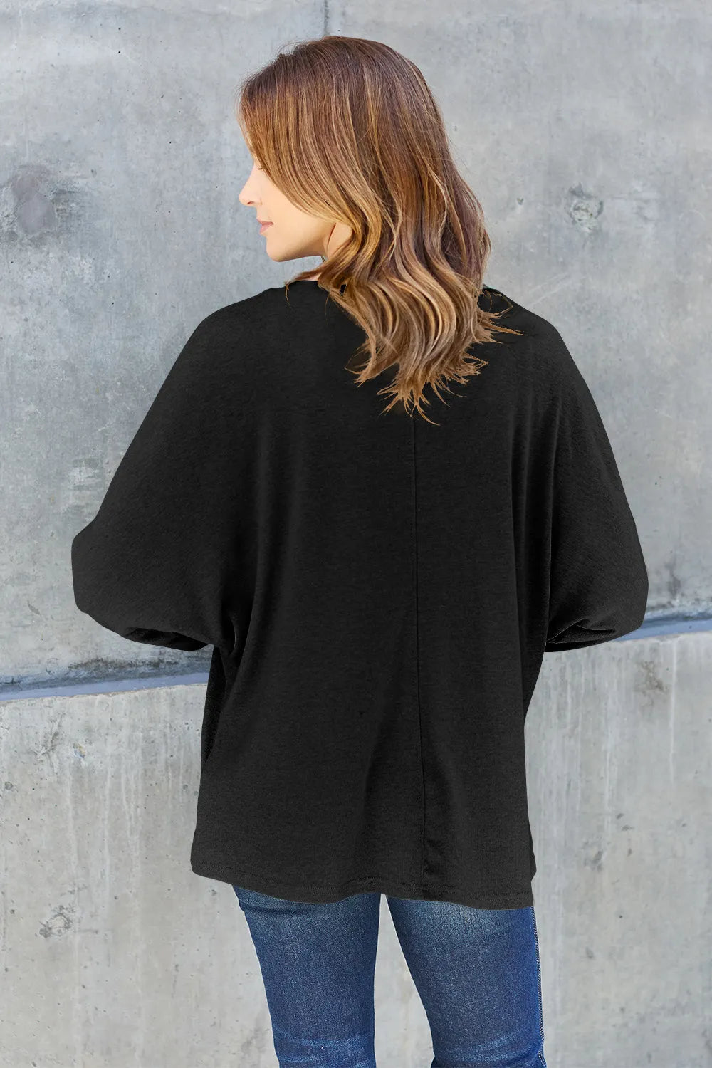 Image of Double Take Full Size Round Neck Long Sleeve T-Shirt | Queeble.shop