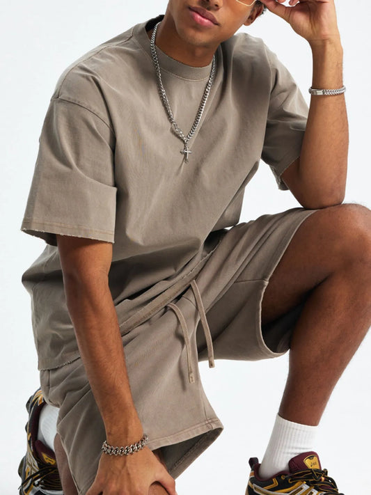 Image of Men's Round Neck Short Sleeve T-Shirt | Queeble.shop