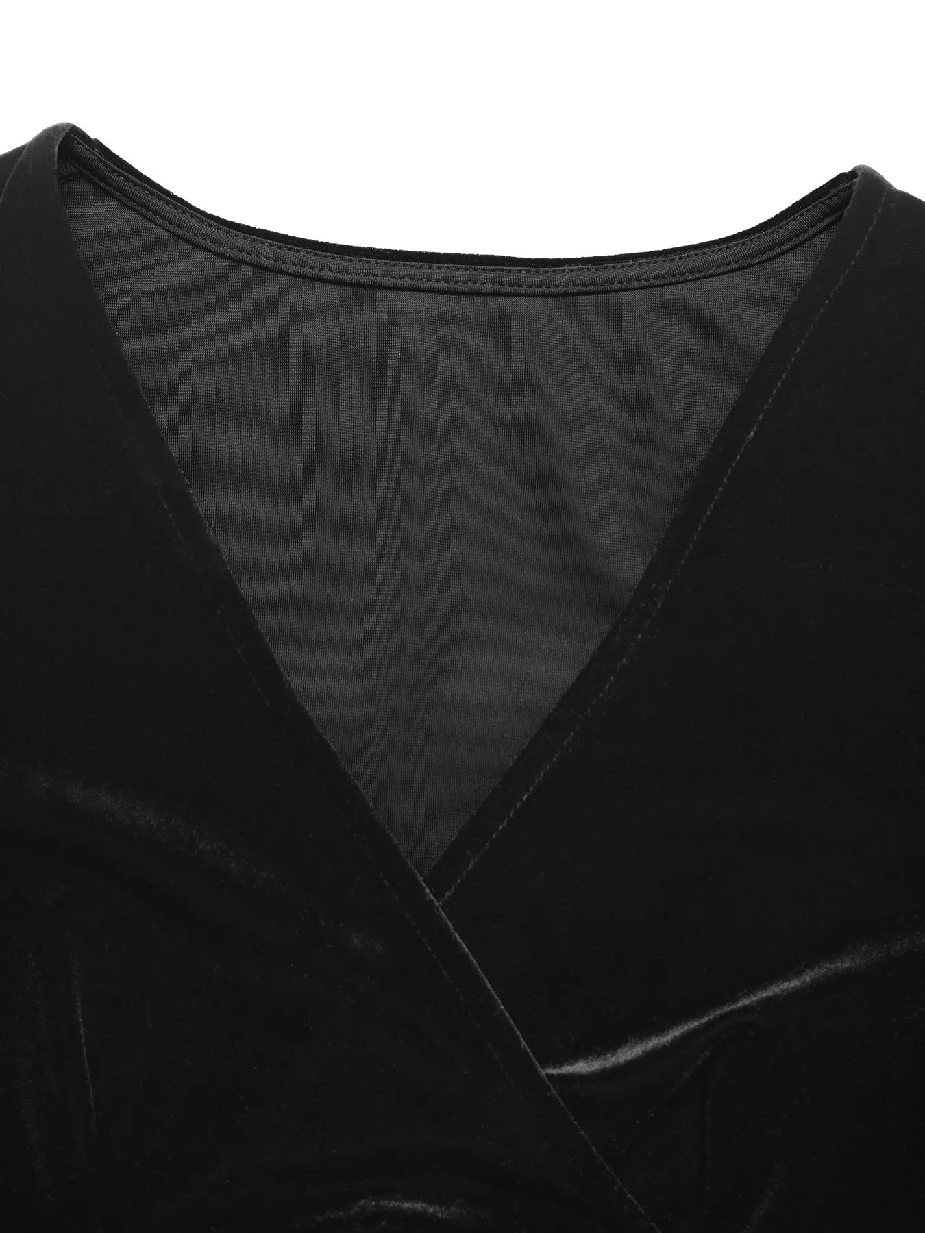 Image of Ruched Surplice Long Sleeve Dress | Queeble.shop