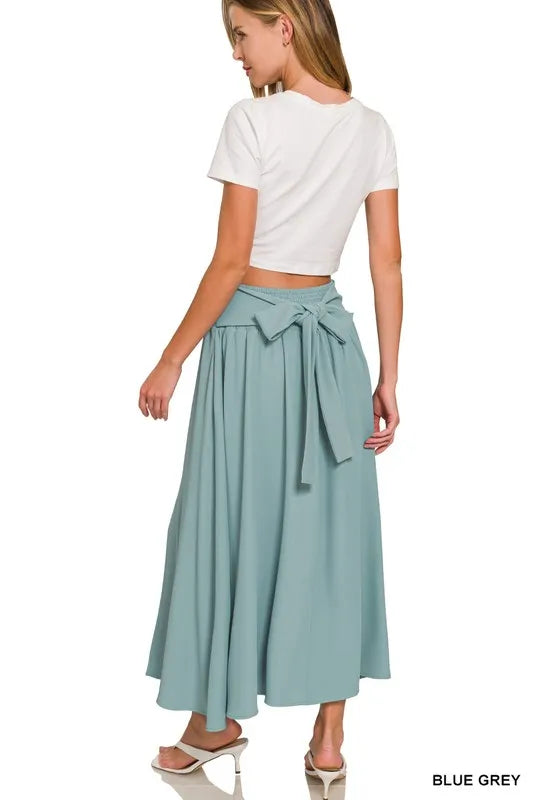 Image of Zenana Heavy Woven Span Crop Tee & Skirt Set | Queeble.shop