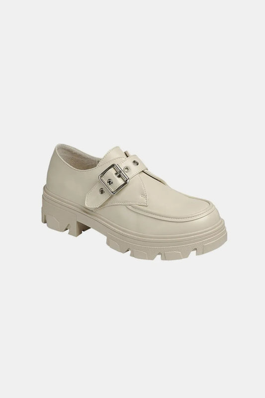 Image of Forever Link Buckled Platform Lug Sole Loafers | Queeble.shop