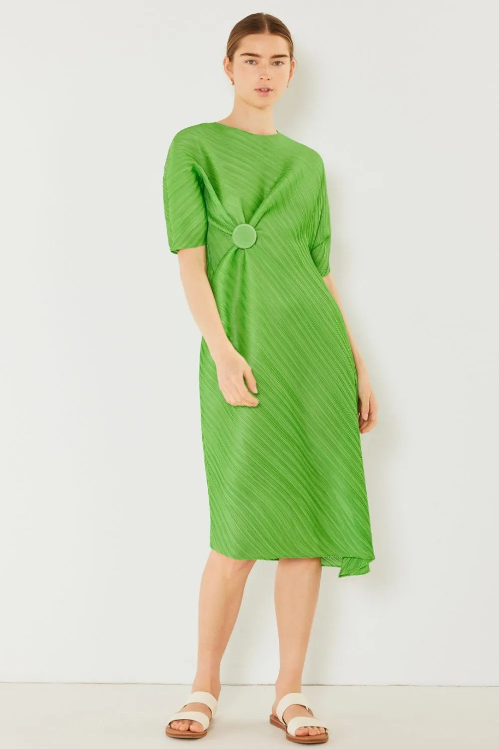 Image of Marina West Swim Pleated Dolman Sleeve Dress | Queeble.shop