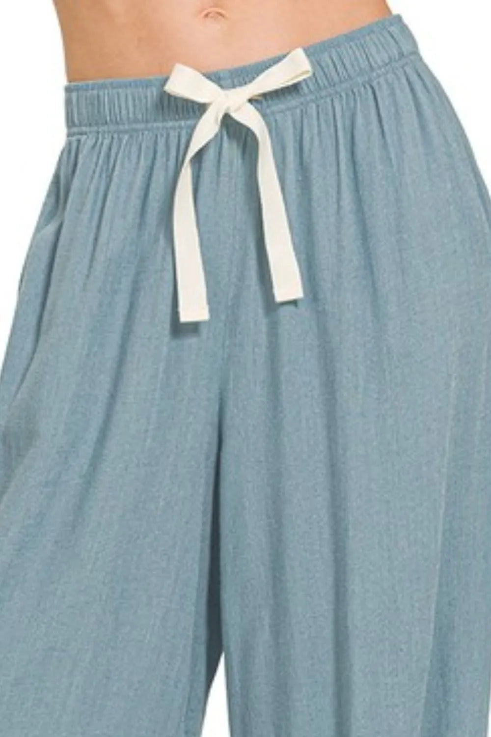 Image of Zenana Linen Drawstring Pants | Queeble.shop