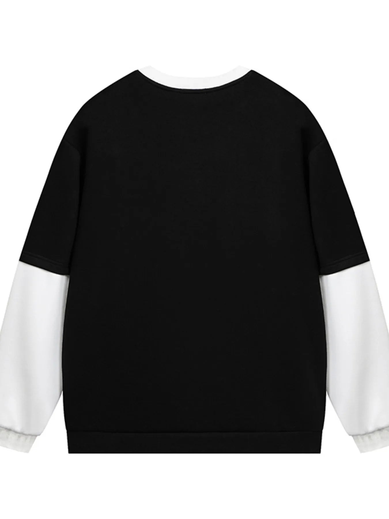 Image of Men's Color Block Crew Neck Sweatshirt | Queeble.shop