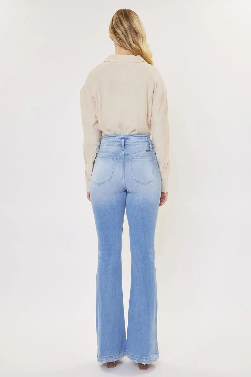 Image of Kancan Curvy High Rise Flare Jeans | Queeble.shop