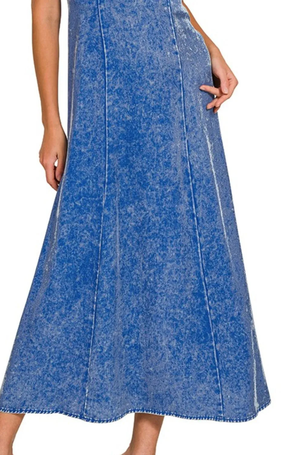 Image of Zenana Tencel Mineral Washed Maxi Dress | Queeble.shop