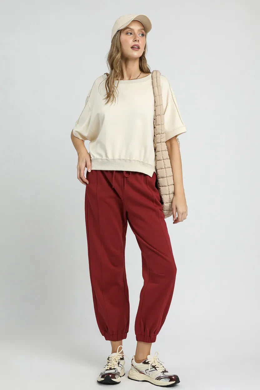 Image of Umgee Fleece Jogger Pants with Drawstring | Queeble.shop