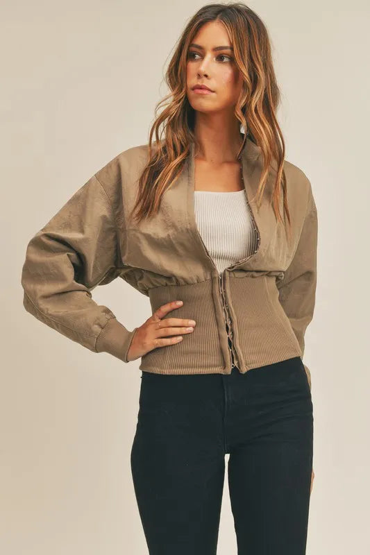 Image of MABLE Long Sleeve Two Way Jacket | Queeble.shop